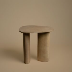 Sutton Lamp Table straight-on view showing the 50cm height against a plain background