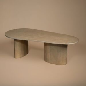 Sutton Coffee Table seen from above showing the soft-edged shape