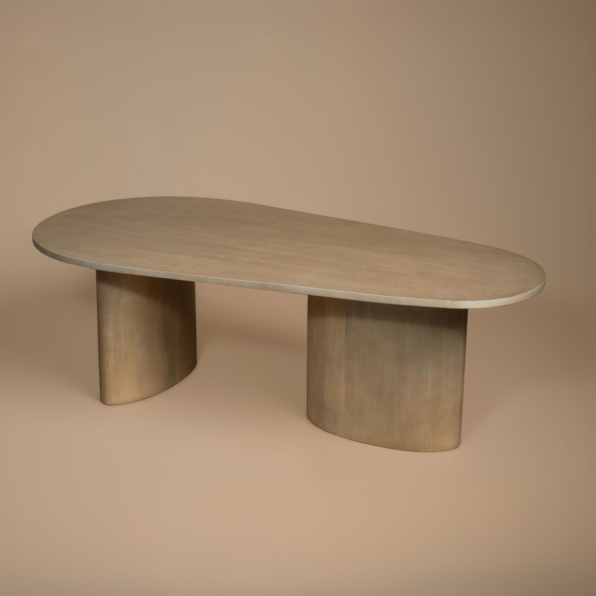 Sutton Coffee Table seen from above showing the soft-edged shape