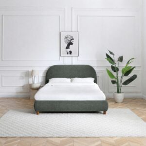 Nora Bed Frame headboard shown against a plain wall