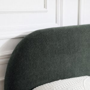 Nora Bed Frame corner and stitching detail