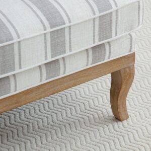 Colwell 2 Seater Sofa in cream textured linen, front view
