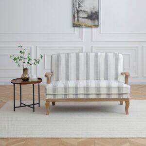 Wooden arm and curved leg detail on the Colwell 2 seater