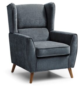 Piping detail along the arm of the Luca chair