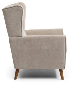 Rear view of the Luca Wingback Armchair