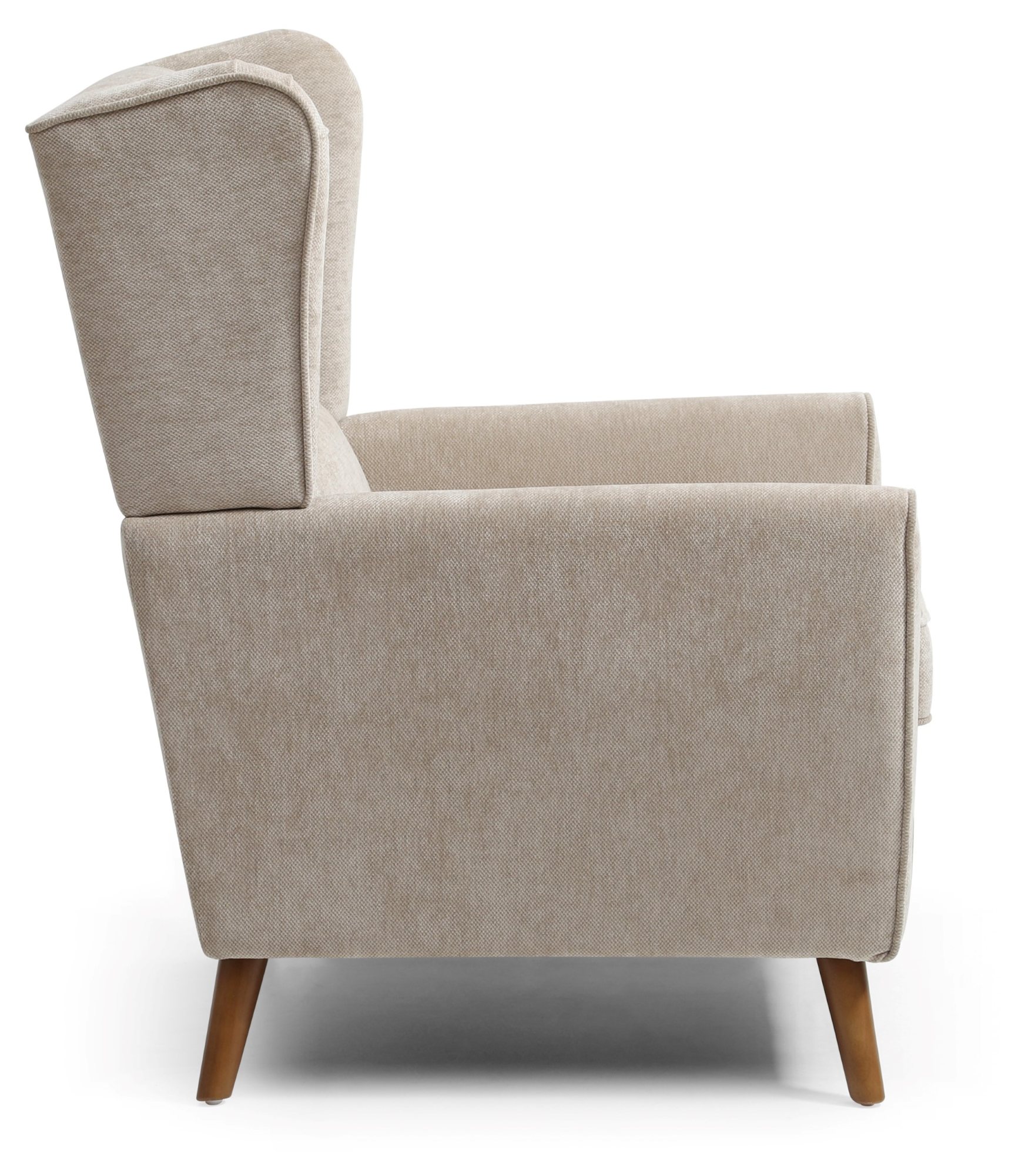 Rear view of the Luca Wingback Armchair
