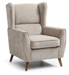 Luca Wingback Armchair styled in a room setting