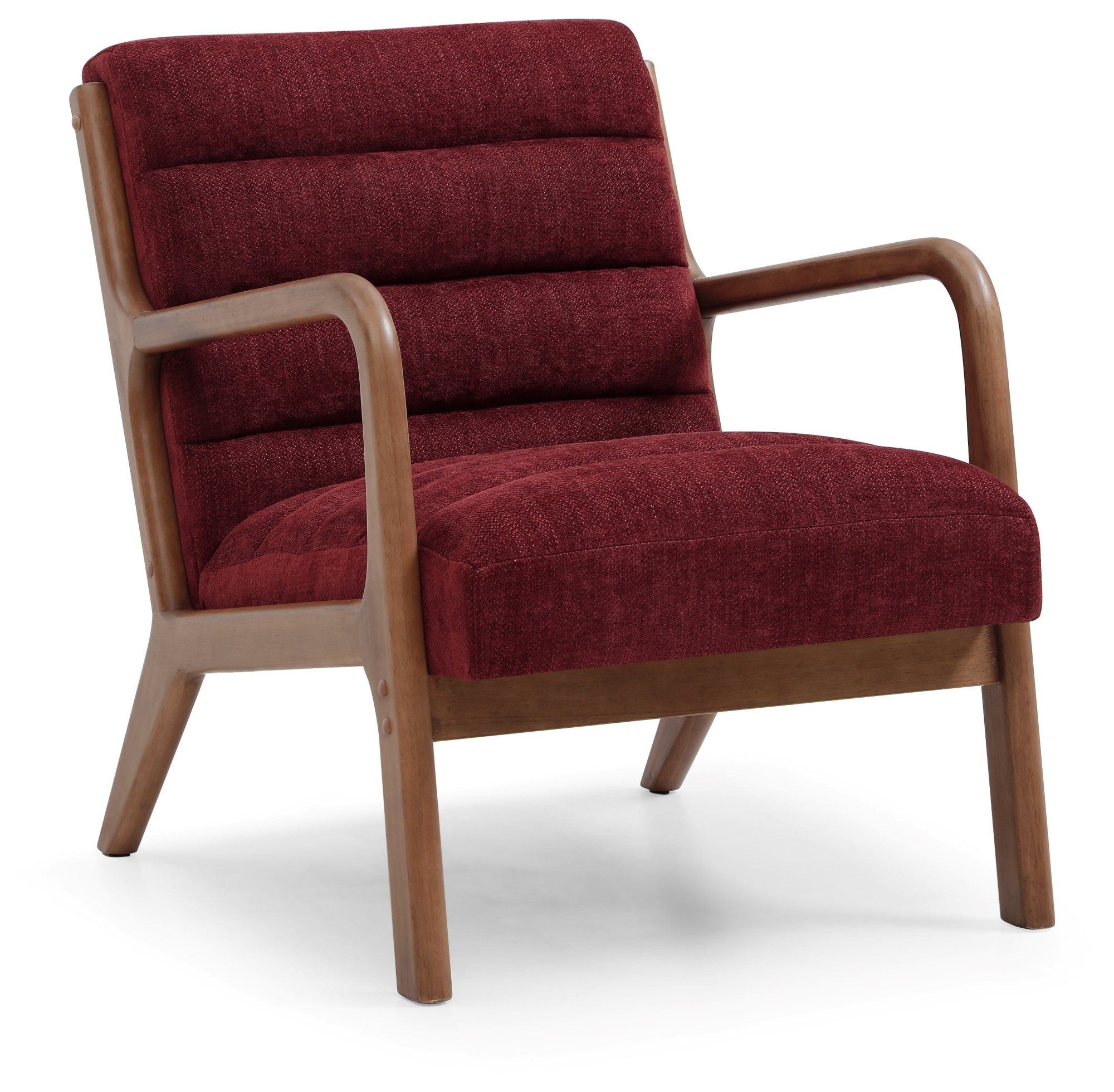 Inca Lounge Chair in brown faux leather