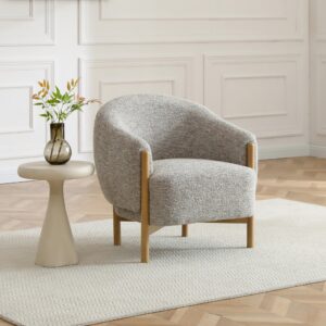 Rear view of the Suzie Barrel Armchair