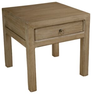Thick squared edge on the Brodie lamp table top