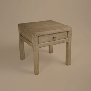 Brodie Lamp Table styled beside a sofa