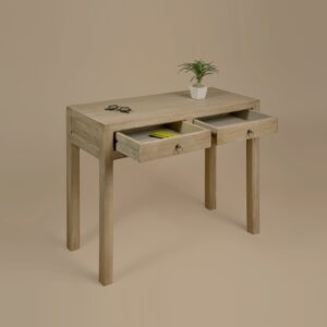 Brodie Console Table in pale solid mango wood