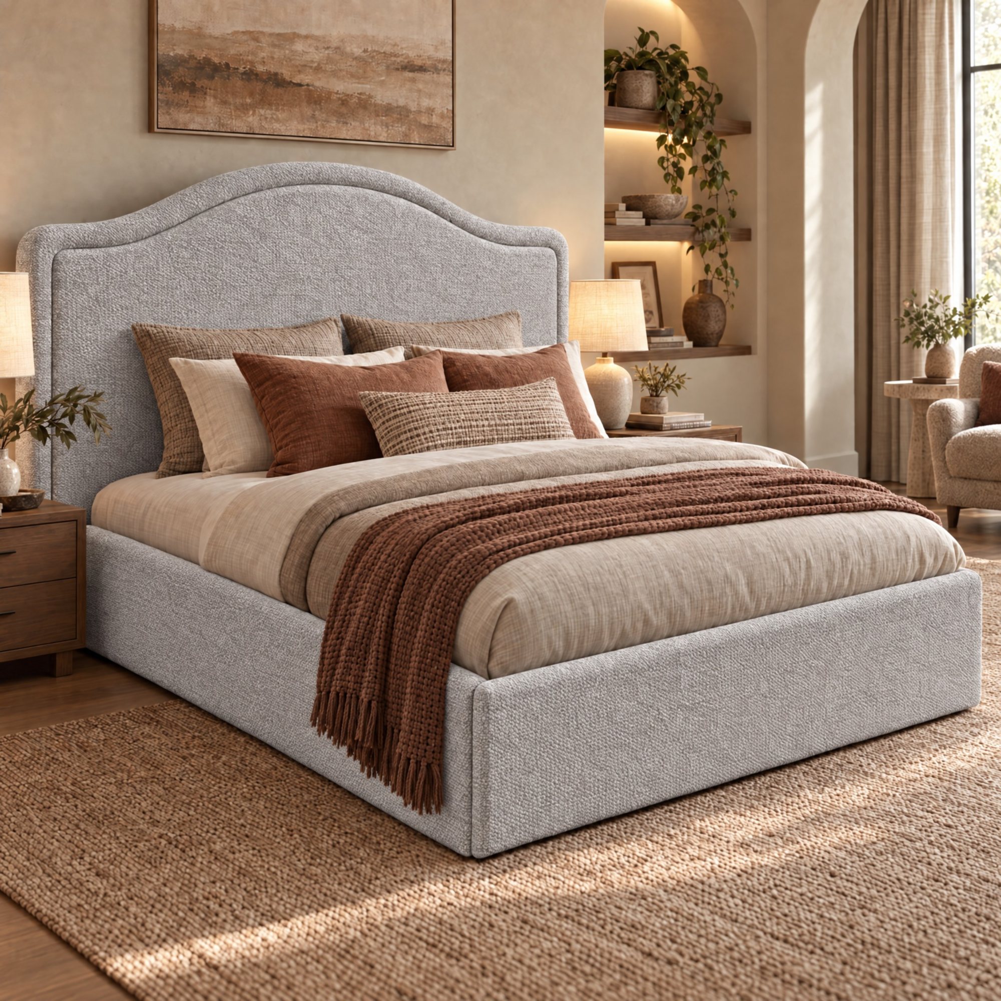 Georgia ottoman bed shown in a bedroom setting