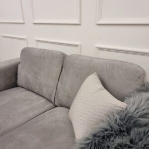 Close view of the Hudson sofa fixed back and square arm
