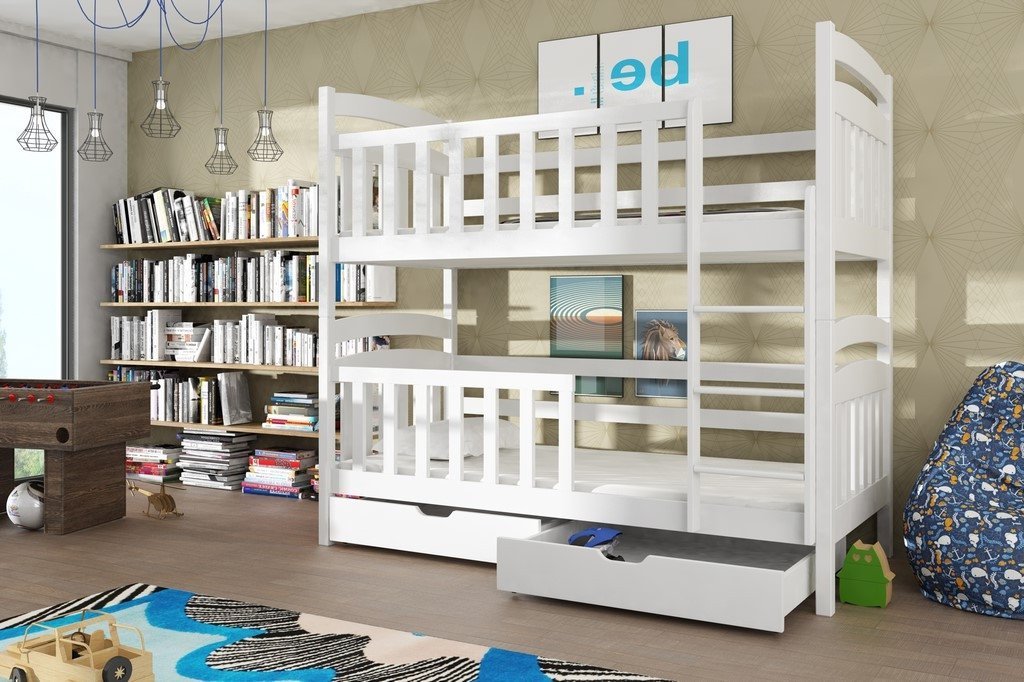 Wooden Bunk Bed Sebus with Storage, view 2 — Arte-N bunk bed