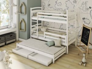 Wooden Bunk Bed Alan with Trundle and Storage, view 2 — Arte-N bunk bed