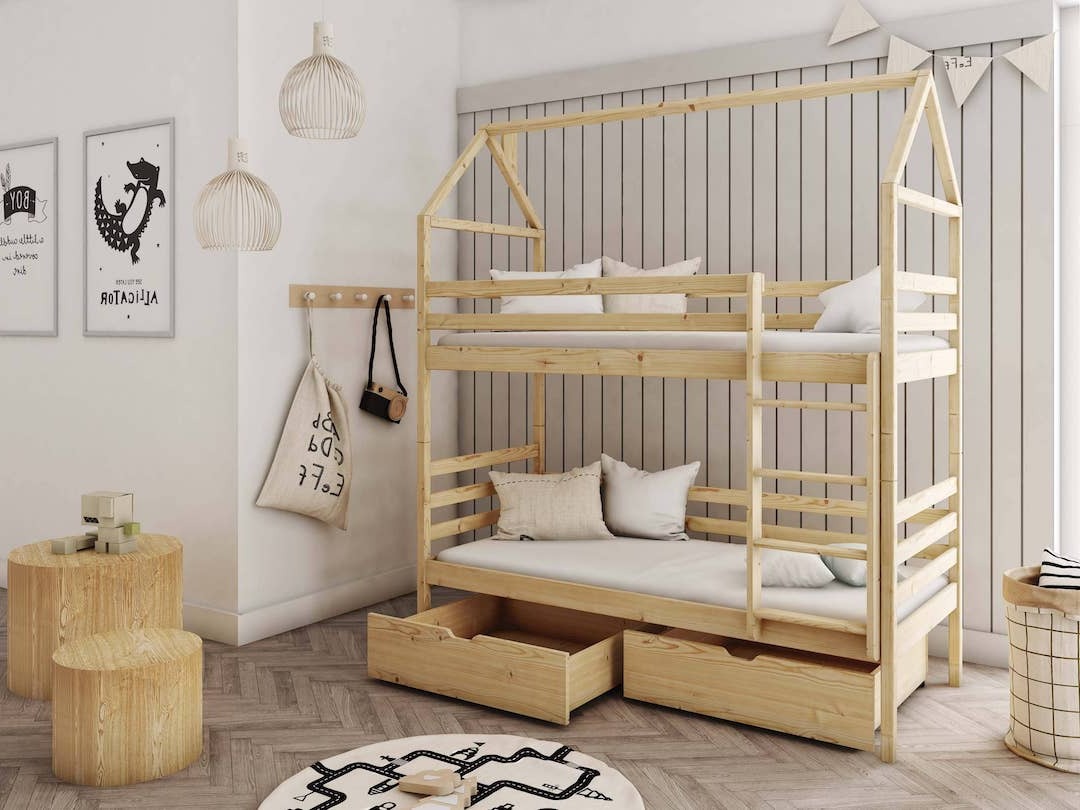 Wooden Bunk Bed Alex With Storage, view 2 — Arte-N bunk bed