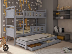 Wooden Bunk Bed Blanka with Trundle and Storage, view 3 — Arte-N bunk bed
