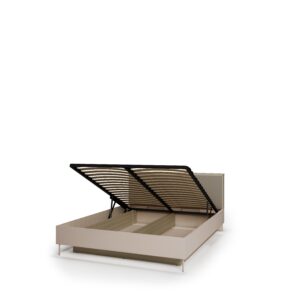 Charlie CH-24 Ottoman Bed [EU King] in Cashmere and Oak Barista, view 2 — Arte-N ottoman bed