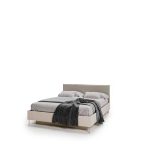 Charlie CH-24 Ottoman Bed [EU King] in Cashmere and Oak Barista, front view — Arte-N ottoman bed