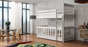Wooden Bunk Bed Cris with Cot Bed, view 2 — Arte-N bunk bed