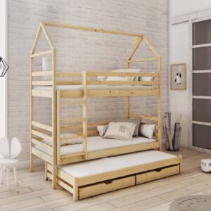 Dalia Bunk Bed with Trundle and Storage, front view — Arte-N bunk bed