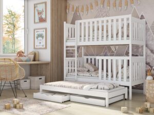 Wooden Bunk Bed Emily with Trundle and Storage, view 2 — Arte-N bunk bed