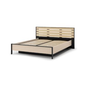 Enna EN-02 Ottoman Bed [EU King] in Beige and Black, front view — Arte-N ottoman bed
