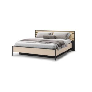 Enna EN-02 Ottoman Bed [EU Super King] in Beige and Black, view 3 — Arte-N ottoman bed