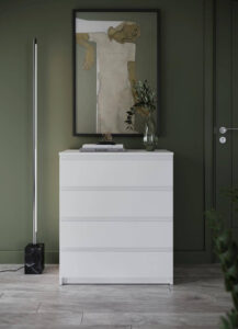 Idea ID-06 Chest of Drawers 73cm in White Matt, view 3 — Arte-N chest of drawers