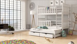 Wooden Bunk Bed Klara with Trundle and Storage, view 2 — Arte-N bunk bed