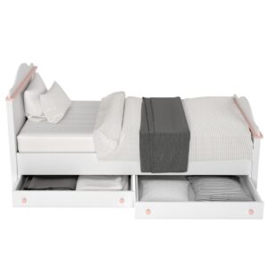 Luna LN-08 Bed in White Matt, view 2 — Arte-N kids single bed