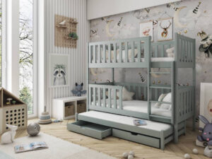 Lea Bunk Bed with Trundle and Storage, view 2 — Arte-N bunk bed