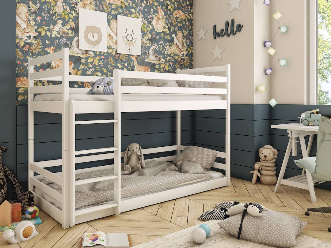 Wooden Bunk Bed Mini, front view — Arte-N bunk bed