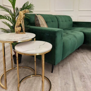 Oslo cinema sofa in emerald green in a styled room