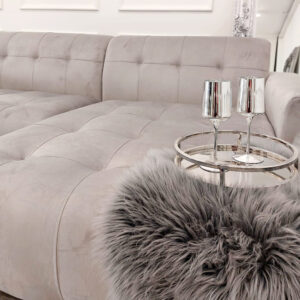 Oslo cinema sofa in silver grey styled in a room