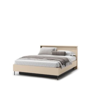 Trend TS-03 Ottoman Bed [EU King] in Beige and Black, view 3 — Arte-N ottoman bed