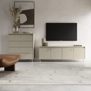 Torino TK-03 Chest Of Drawers 90cm in Cashmere, view 4 — Arte-N chest of drawers