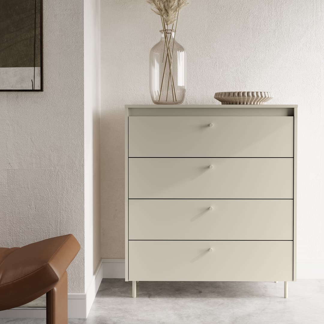 Torino TK-03 Chest Of Drawers 90cm in Cashmere, view 3 — Arte-N chest of drawers