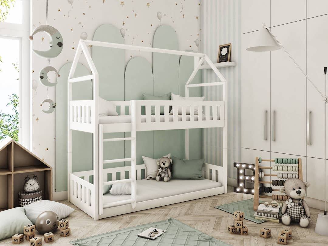 Wooden Bunk Bed Pola, front view — Arte-N bunk bed