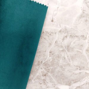 Teal green plush velvet fabric swatch for the Midland corner sofa