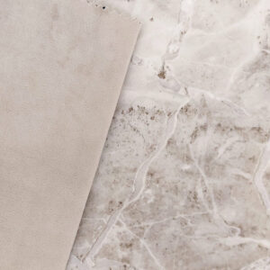 Pebble grey plush velvet fabric swatch for the Midland corner sofa