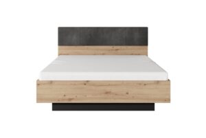 Tally Ottoman Bed [EU King] in Oak Artisan and Anthracite, view 3 — Arte-N ottoman bed