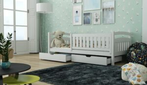 Wooden Bed Terry with Storage, view 2 — Arte-N kids single bed