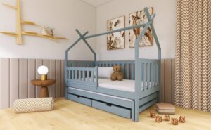 Wooden Single Bed Tytus With Trundle, view 2 — Arte-N kids single bed