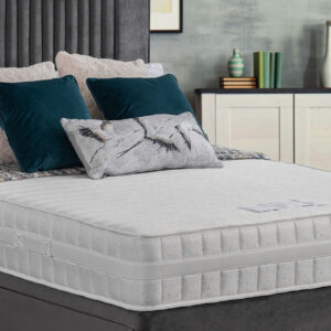 Apley Teagan Memory foam mattress shown on a bed base, Sweet Dreams Eden range
