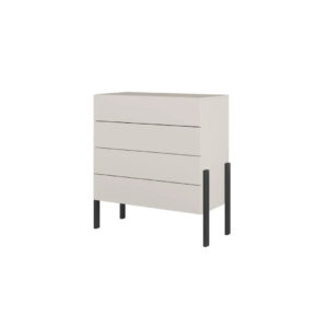 Yukon Chest Of Drawers 80cm in Cashmere, front view — Arte-N chest of drawers
