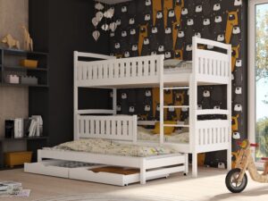 Wooden Bunk Bed Blanka with Trundle and Storage, view 2 — Arte-N bunk bed