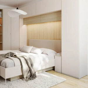 Charlie CH-24 Ottoman Bed [EU King] in Cashmere and Oak Barista, view 4 — Arte-N ottoman bed
