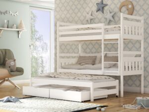 Wooden Bunk Bed Seweryn with Trundle and Storage, view 2 — Arte-N bunk bed